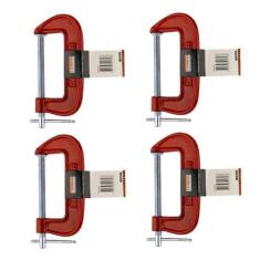 Kit 4 Grampos Tipo C Marceneiro Leve 3 Polegadas Starfer