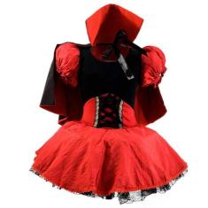 Fantasia Vampirinha Infantil Vestido de Halloween Com Capa - Fantasias