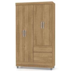 Guarda Roupa Solteiro Ideal Plus 4 Portas Nature Vr