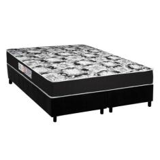 Cama Box Queen: Colchão Espuma Luckspuma D45 Gran Luck Pro + Base CRC 