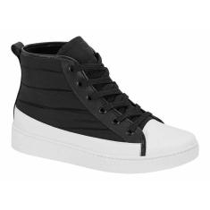 Tenis Vizzano Cano Alto Nylon Feminino - Preto-Feminino