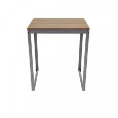 Escrivaninha 60x45 Completa Casa Cinza Grafite / Nogal