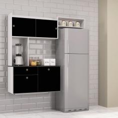 Cozinha Compacta Suspensa 4 Portas 1 Gaveta Lara Poquema