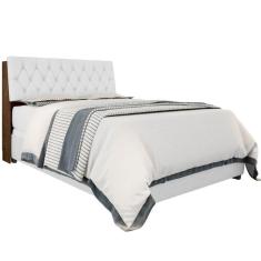 Cabeceira Queen Box Laura Malbec Captonê Branco