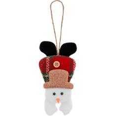 Kit 18 Enfeite Árvore Natal Pendente Boneco De Neve 17cm