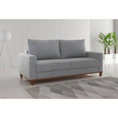 Sofá Living 3 Lugares 181cm Lívia Inox