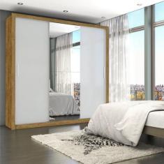 Guarda-roupa Casal 4 Espelhos 3 Portas de Correr 4 Gavetas Max Plus Es