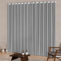 Cortina Para Janela 2,00M X 1,70M Tecido Oxford Cinza - Mercado Bordad
