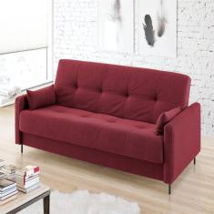 Sofá Cama Jazz 2 Lugares 195cm X 90cm X 90cm Vermelho