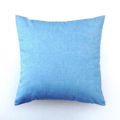 Capa de almofada VivaIN veludo liso azul claro