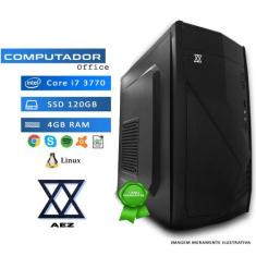 Computador AEZ Intel Core i7, 4GB, SSD 120GB, Linux