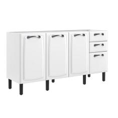 Balcao Itatiaia New Premium 4 Portas 2 Gavetas Branco