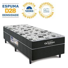 Cama Box Conjugada de Espuma Ortobom Union Ortopedic Solteiro 88 cm, P