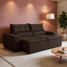 Sofá Retrátil e Reclinável 2 Lugares 196cm Firenze - Kasacomigo Estofa