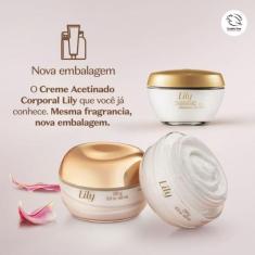 Creme Acetinado Hidratante Desodorante Corporal Lily 250g - O boticári