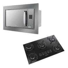 Microondas Embutir Philco 25l 110v + Cooktop Itatiaia Bivolt PME25BM