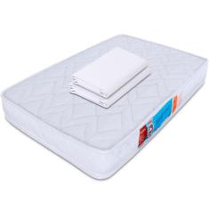 Jogo De Lençol 2 Peças Para Chiqueirinho 70X100 Com Elástico Percal 180 Fios BF Colchões 