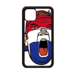 Capa de cabeça de maquiagem com bandeira do Paraguai para iPhone 12 Pro Max para Apple Mini Mobile Case