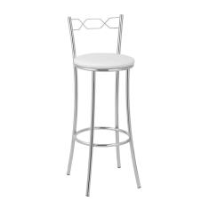 Banqueta para Cozinha Bc51/a A102 Cromada/Branco