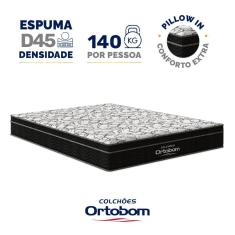 Colchão de Espuma D45 Ortobom Airtech Ortopillow 150 Casal 138cm