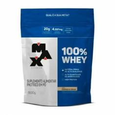 100% Whey Refil 900G - Cookies Cream - Max Titanium, 1, 900g, Cookies 