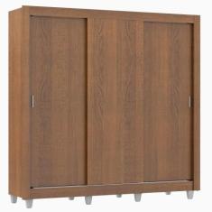 Guarda Roupa Casal Lyon 3 Portas de Correr 4 Gavetas Madesa