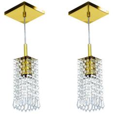 Kit 2 Lustres Pendente De Cristal Acrilico Clearcrillic - MARRYLUZ, Do