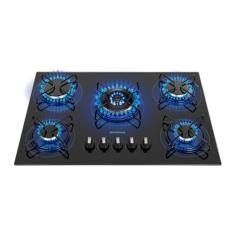 MONDIAL Cooktop a Gás, 5 Bocas, Preto/Inox, Bivolt - CTG-03