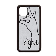 Capa preta com padrão de gesto personalizado para iPhone 11 Pro Max para Apple Mobile Case Shell