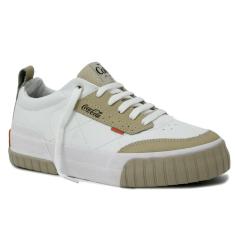 Tênis Coca-Cola Feminino Rio Coast CC2137 Branco Areia