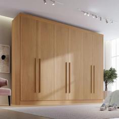 Guarda Roupa Casal 6 Portas 6 Gavetas Paris Plus D Doro Cinamomo