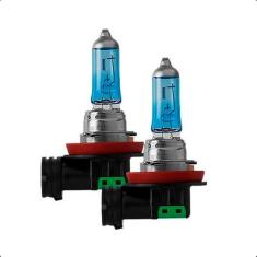 Par Lâmpada H11 Super Branca Philips Crystal Vision Ultra