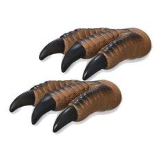 Kit Fantoche 2 Garras De Dinossauro T-rex Marrom - Adijomar