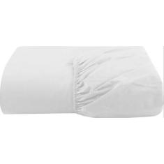 Lençol Queen Com Elástico Avulso Percal 200 Fios Branco - Casa Home