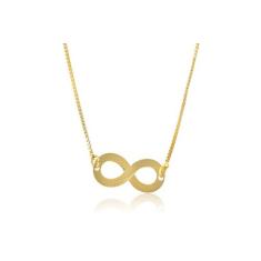 Pulseira Regulável Com Símbolo Do Infinito Banhado Em Ouro 18k - Flora