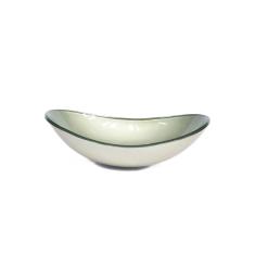 Cuba De Vidro Oval 55Cm Champanhe
