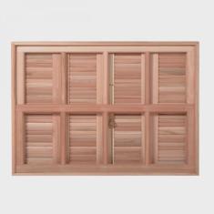 Janela Guilhotina com Ferragem Je821 Esel 100x150x12cm