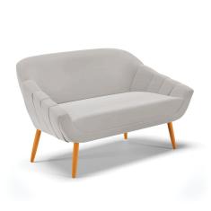 Namoradeira Veludo Cinza Castanho