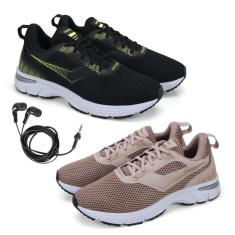 Tênis Feminino Esporte Treino + Fone de Ouvido Kit 2-Feminino