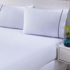 Jogo De Cama Lençol 100% Algodão Percal 150 Fios King Gran Moratta 3 P