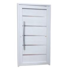 Porta de PVC Pivotante 216x100cm Premium Tecplus100 Brimak Branco