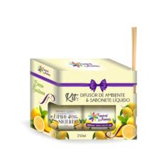 Kit refil difusor e Sabonete Líquido Limão Siciliano 250ml - Tropical 