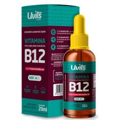 Vitamina B12 Em Gotas Metilcobalamina 20ml 600 Doses - Uvits