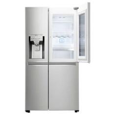 Geladeira/Refrigerador Smart Side by Side com Instaview Door-in-Door 601 Litros LG GC-X247CSB1 Aço Escovado 220V
