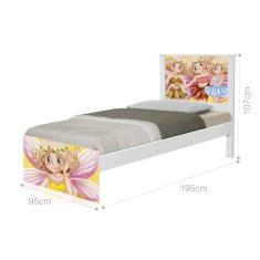 Cama Solteiro Fadinhas Coloridas