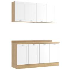 Armário de Cozinha Completo Ditália Denver 4 pcs Rv/Br D7