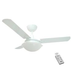 Ventilador Unions Branco 220V 3 Pás Branca e Controle - CASA H, 220V