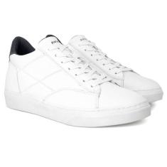 Tênis Rafarillo Aumenta Altura 7cm Couro com Cadarço, Branco, 39