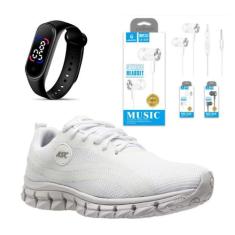 Tênis Lege 21 para Caminhada Treinos Academia e Corrida, Branco, 35, U