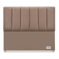Cabeceira South Veluto Bege Casal (11x140x125) - Ortobom